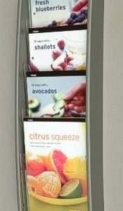 Maxi -Tier Leaflet Dispenser: A5 4 Pockets – 180mm (W) x 510mm (H)