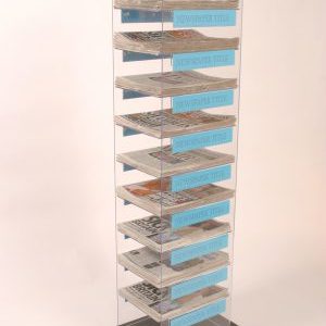 Newspaper Display Stand 10 Tier