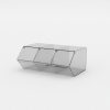 Pick & Mix Dispenser for Unwrapped Sweets: 3 Section – 495mm (W) x 200mm (H) x 325mm (D)