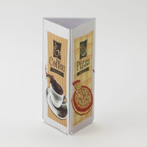 Toblerone Menu Holder: 1/3 A4 Port