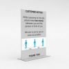 Freestanding Styrene Poster Holder Double Sided: A4 Portrait