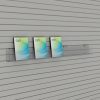 Slatwall DVD Rack Face On: 1000mm (W) x 100mm (H) x 46mm (D)