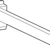 Metal Shelf Bracket Horizontal: Black – 350mm (D)