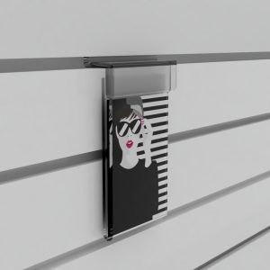 Slatwall Acrylic Sign / Poster Display: A5 Portrait