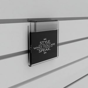 Slatwall Acrylic Poster Holder / Sign Holder A3 Landscape