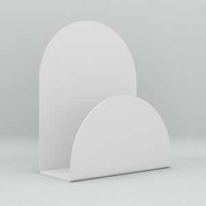 Acrylic Letter Holder. Moonlight White