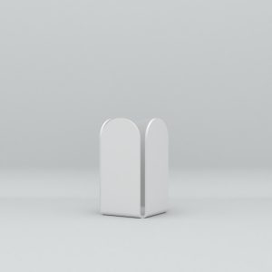 Tall Stationery Holder / Pen Pot. Moonlight White