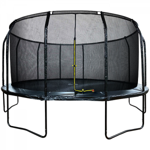 Air League 16ft Powder Coated Trampoline & Enclosure Black