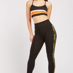 Printed Side Sports Leggings