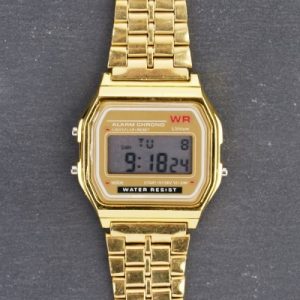 Stainless Steel Chain Strap Digital Watch