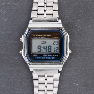 Stainless Steel Chain Strap Digital Watch