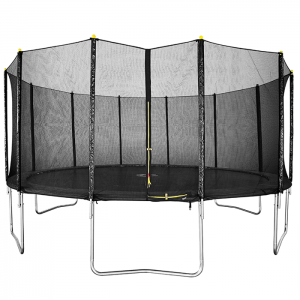 Velocity 16ft Black Trampoline with Safety Enclosure