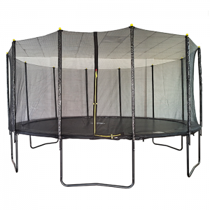 Velocity 16ft Powder Coated Trampoline with Safety Enclosure